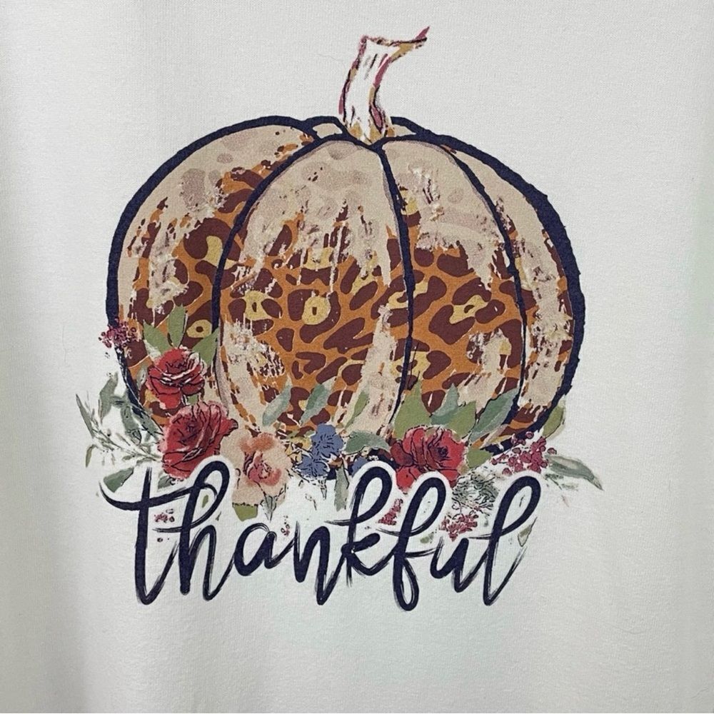 Fall Pumpkin Thankful Long Sleeve Shirt